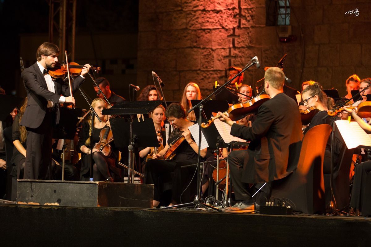An orchestra on stage